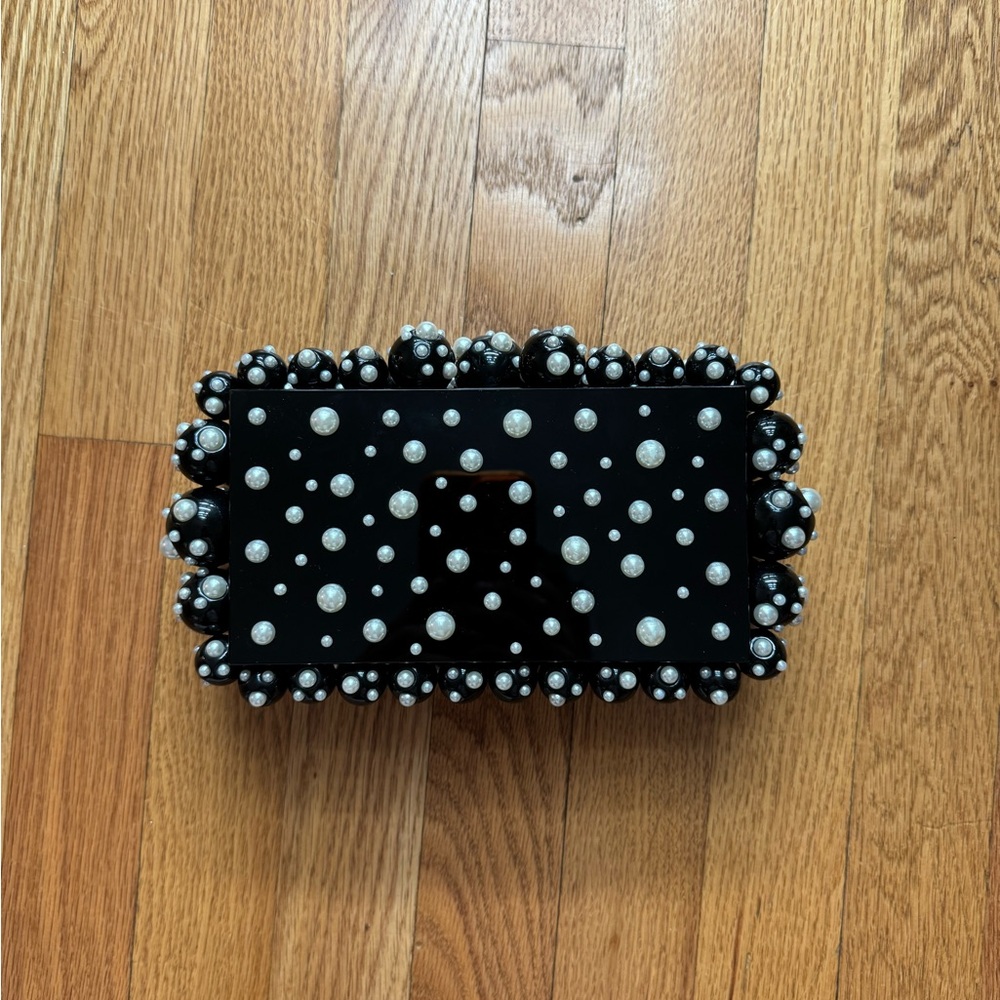 CULT GAIA - EOS Clutch Bag - Acrylic Pearl Embellished